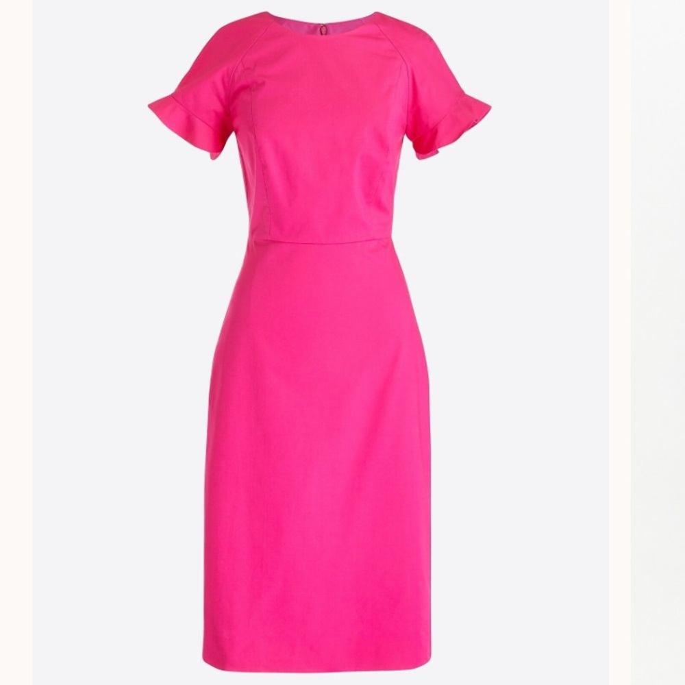 J. Crew Factory Women’s Pink Scoopneck Sheath Dress Size 8 NWT